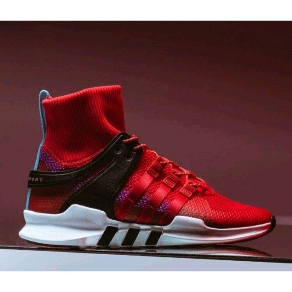 Adidas EQT Support ADV Winter Scarlet Red Mens Running Sneakers Size 9.5    56